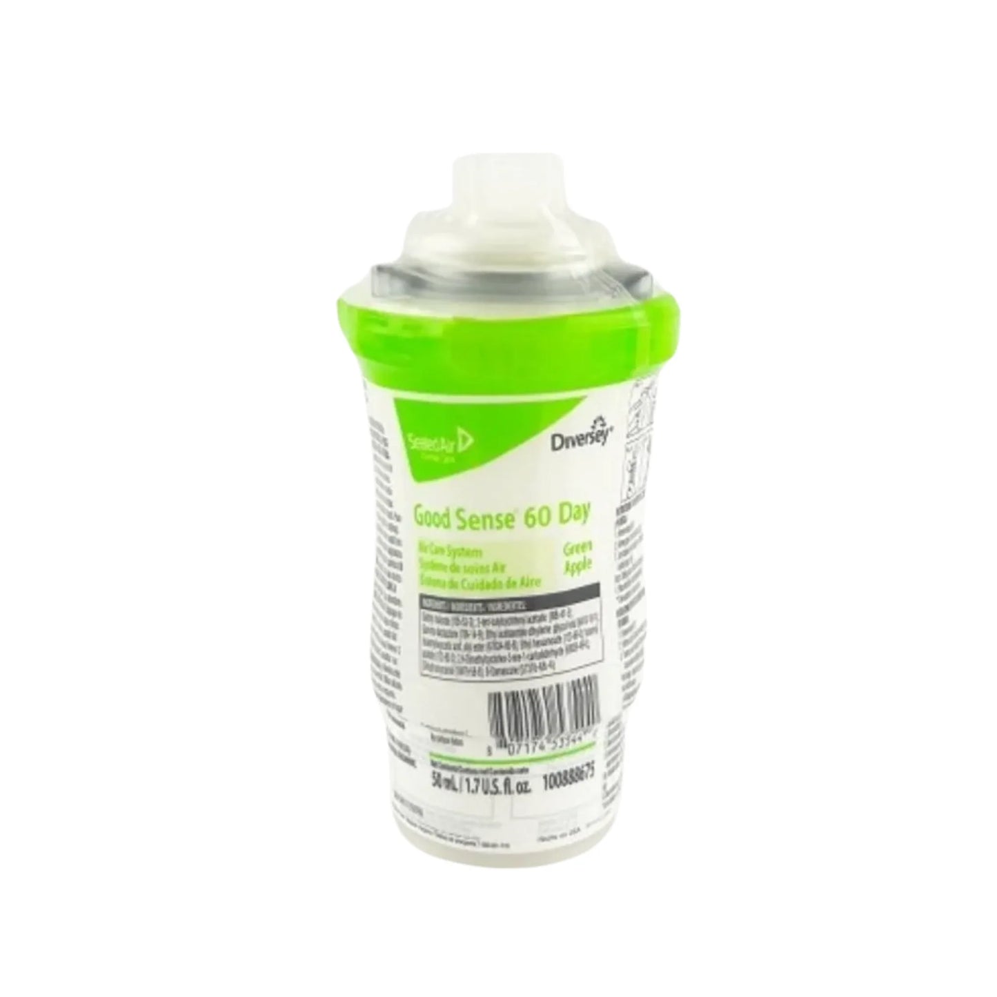 Repuesto de 50ml del sistema aromatizante de acción continua Good Sense 60 Days de Diversey.