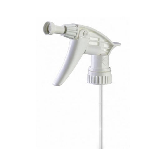 Cabezal de rociador o Trigger Espumador de Diversey, mostrando la boquilla especial para generar espuma.