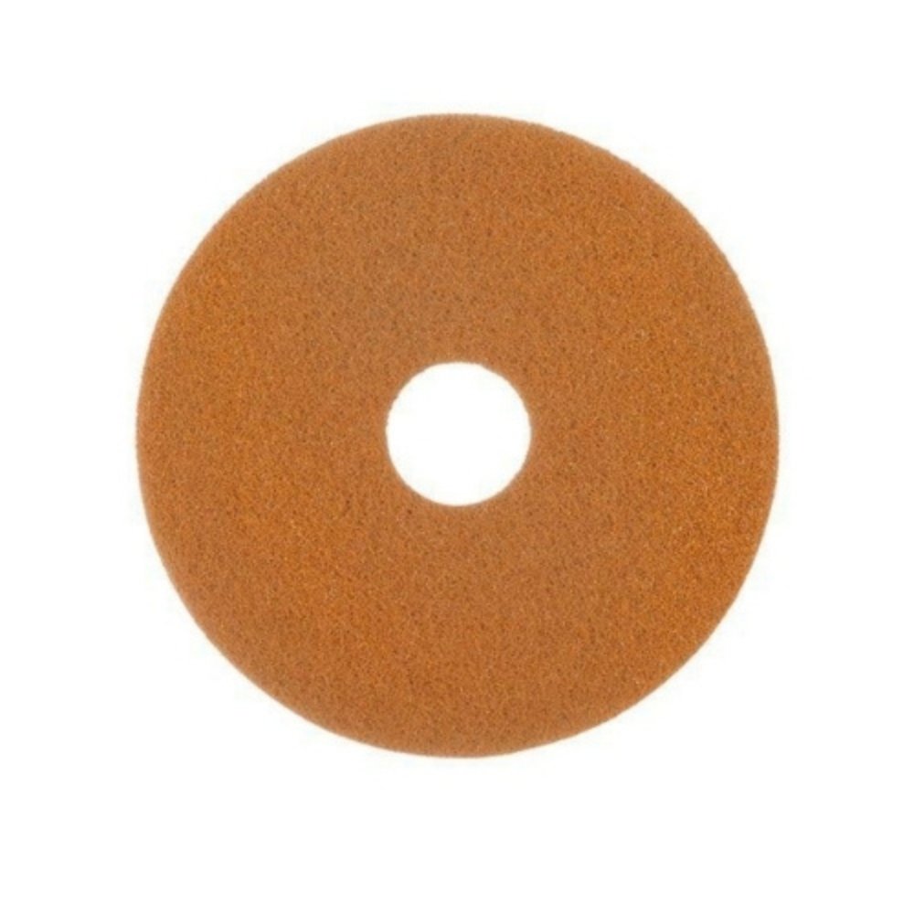 Disco o pad de limpieza para pisos de 11 pulgadas Twister color naranja (Orange) HT, mostrando su textura de microdiamantes.