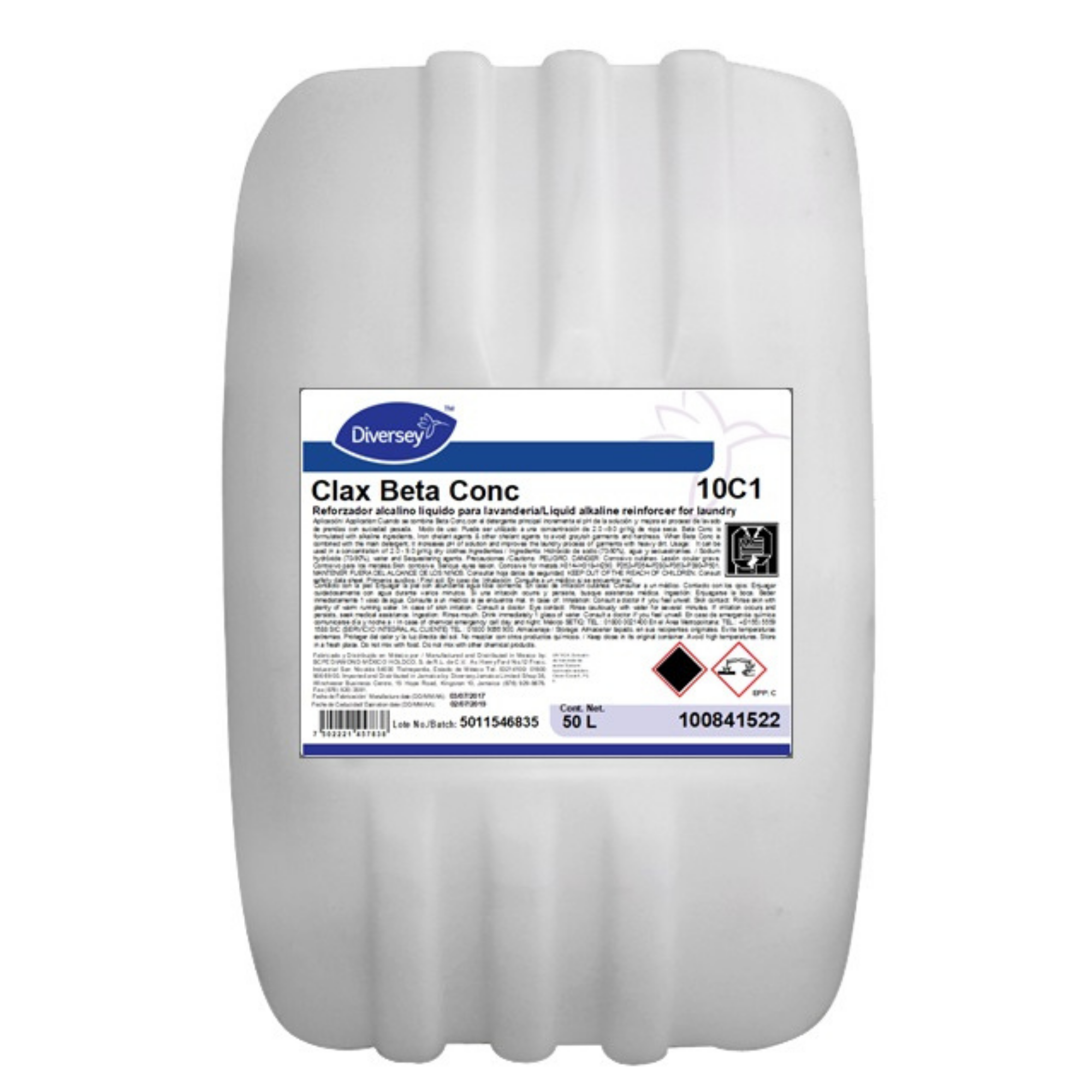 Detergente Ropa Profesional Clax Beta Concentrado Diversey 10C1 50L