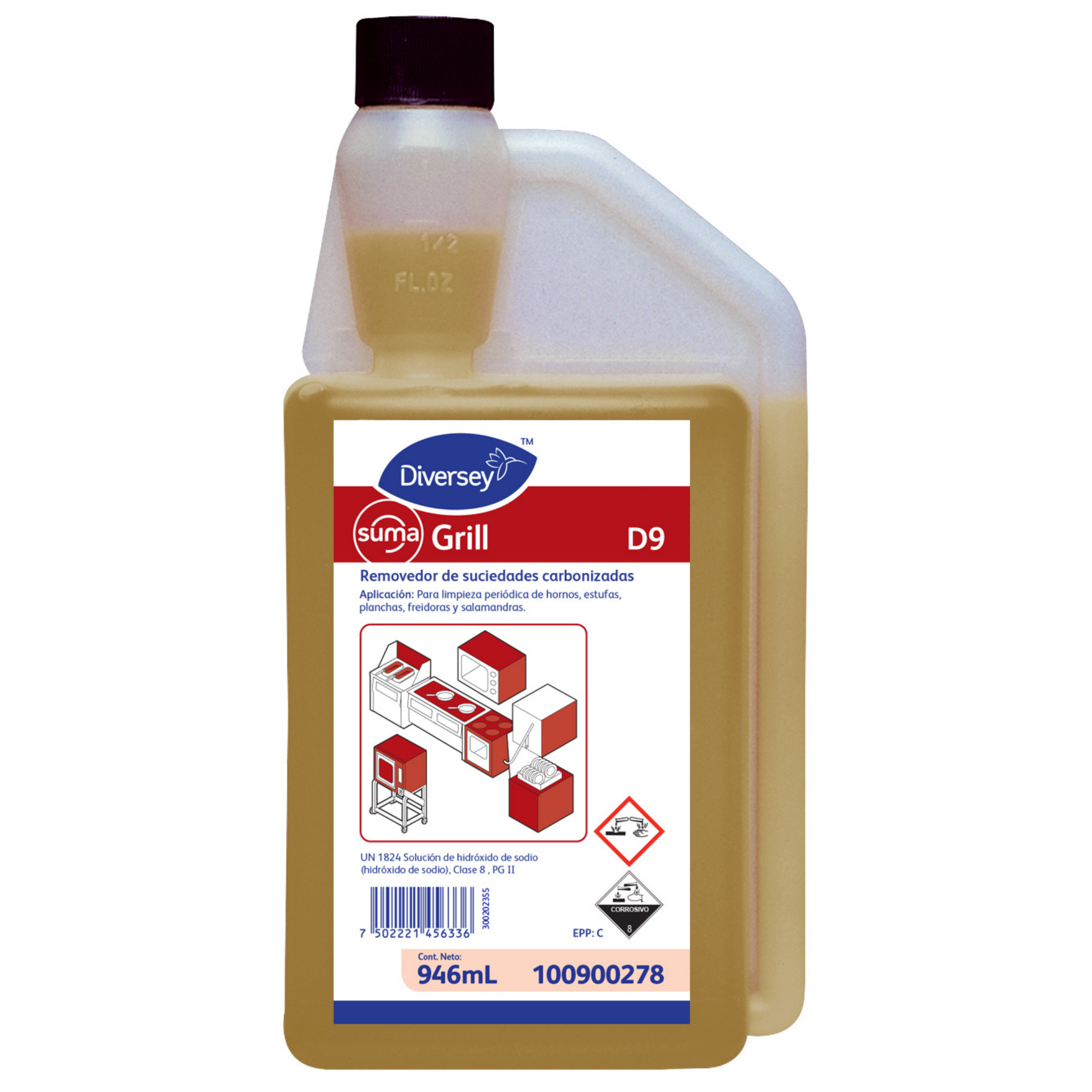Removedor de Grasa Carbonizada Suma Grill Diversey 100900278 - 946ml