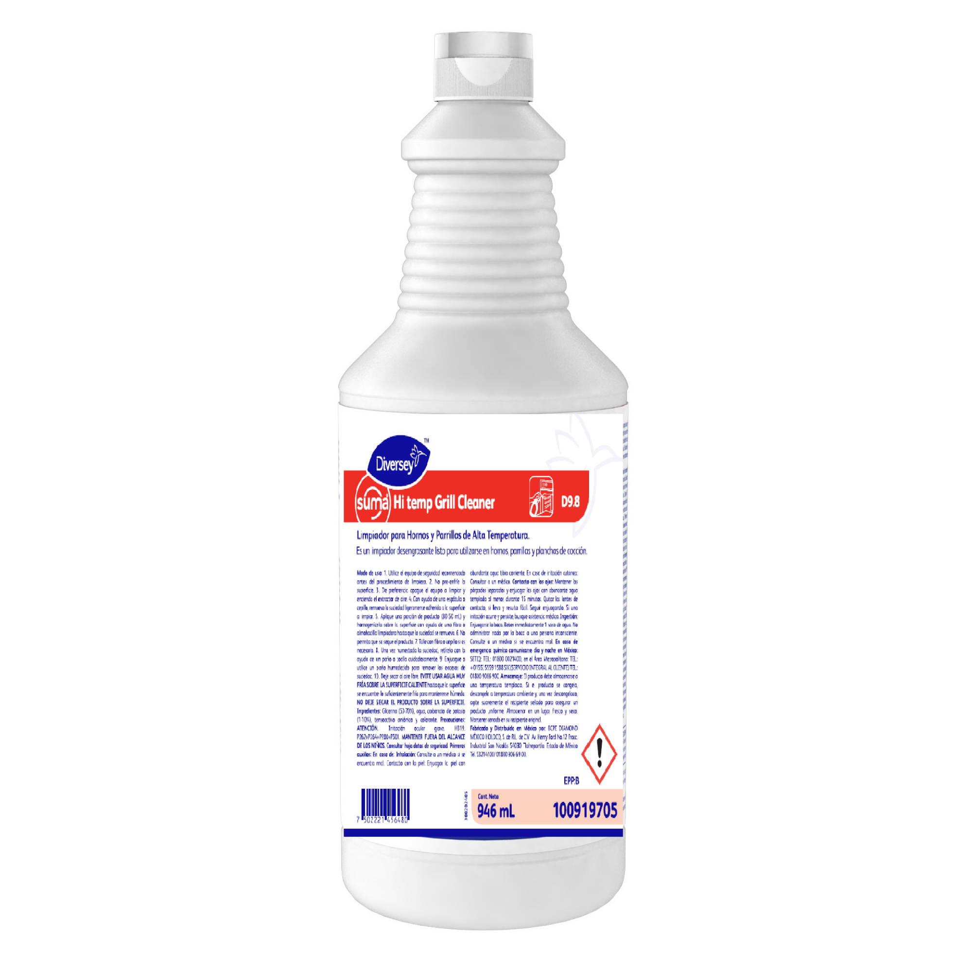 Limpiador Parrillas Alta Temperatura Suma Grill Hi-Temp D9.8 Diversey 946ml