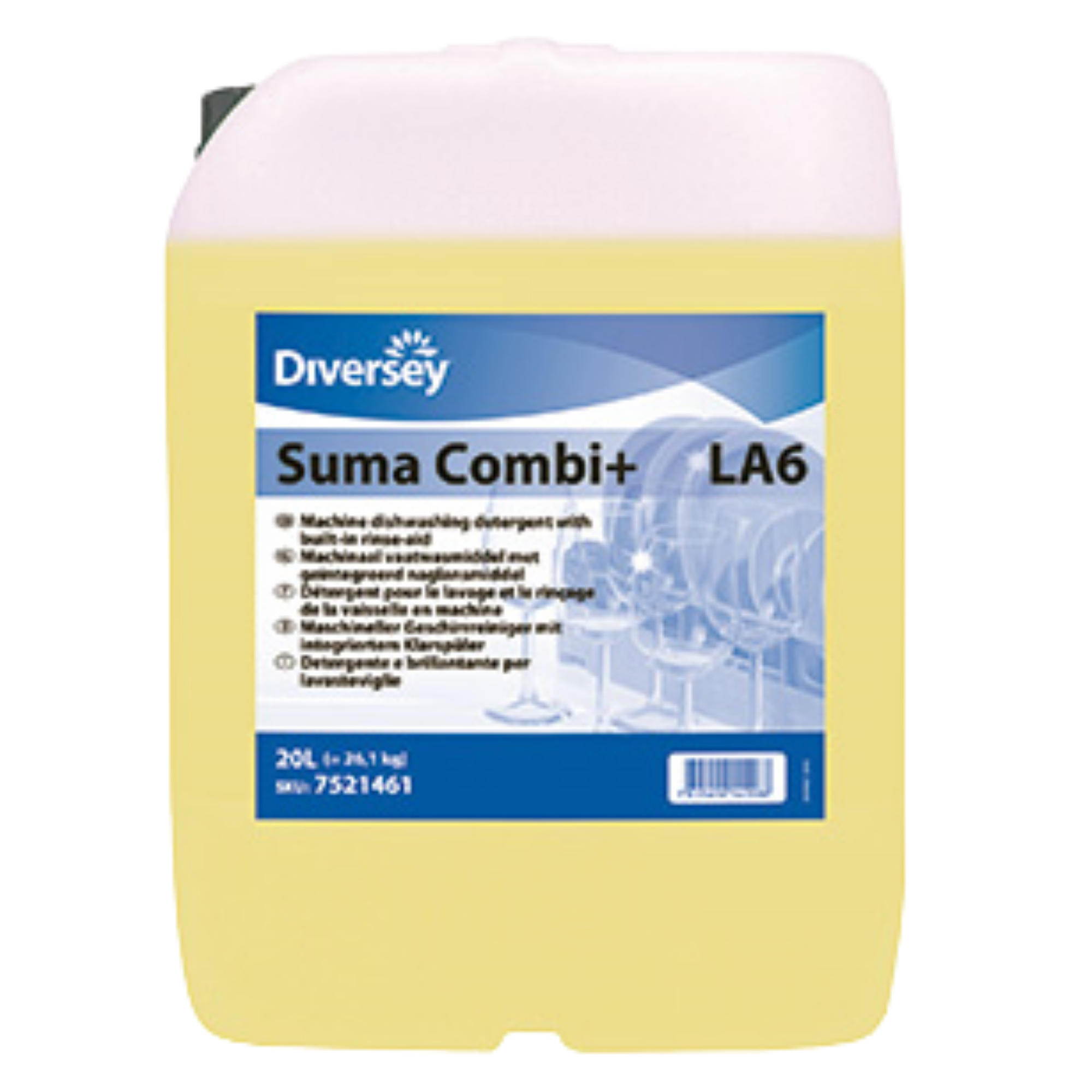 Detergente y Abrillantador para Lavavajillas Suma Combi+ Diversey 101101254