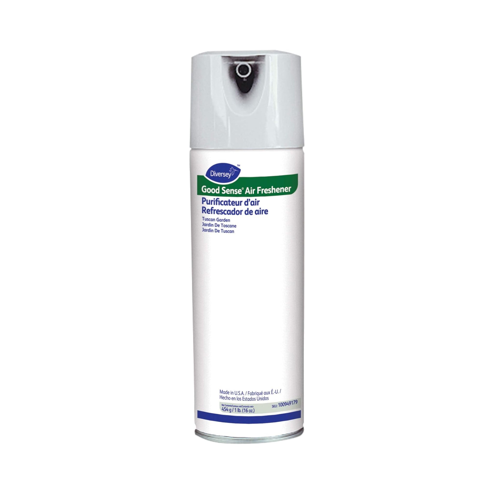Lata de aerosol de 454g del aromatizante Good Sense Tuscan Garden de Diversey.