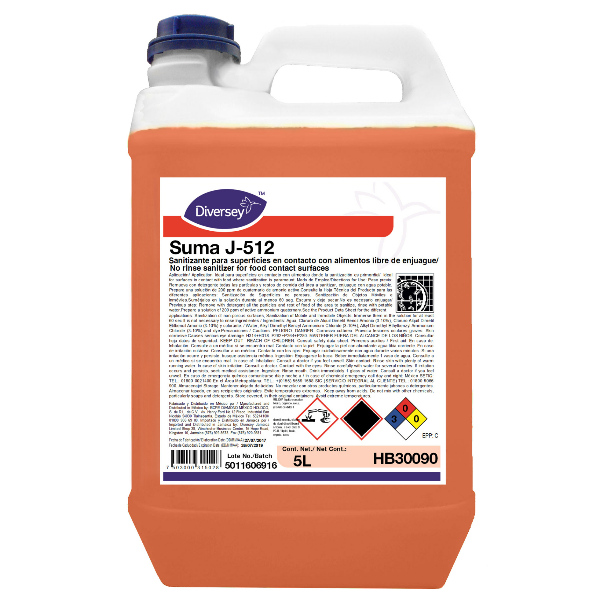 SUMA J-512 SANITIZER 4X5L