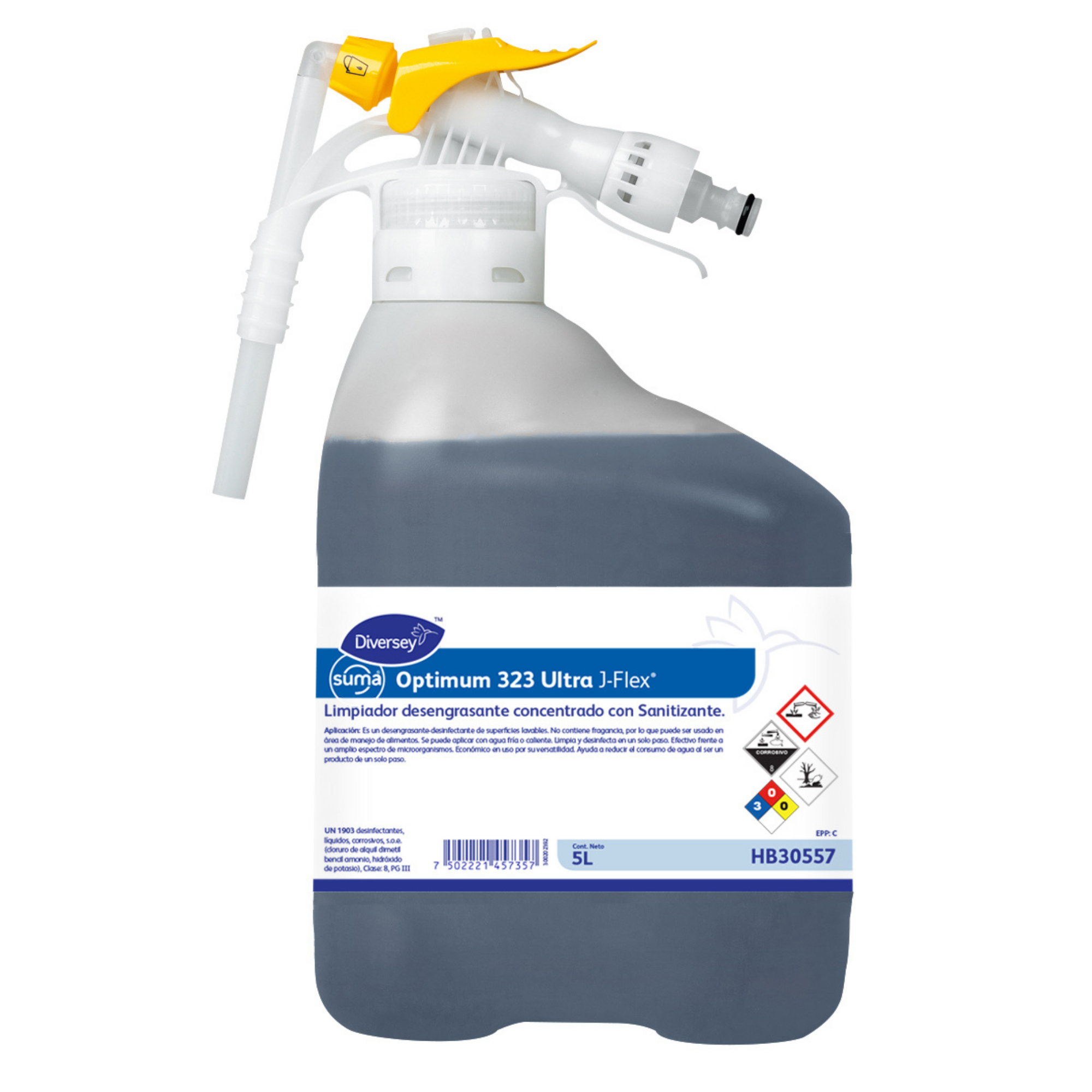 Detergente Desengrasante Suma Optimum 323 Ultra J-Flex 5L Diversey HB30557