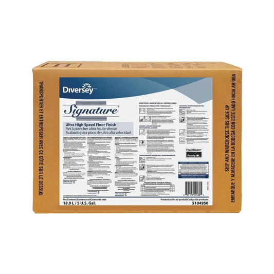 Caja o BIB (Bag-in-Box) de 18.9L del acabado para pisos blandos Signature de Diversey.