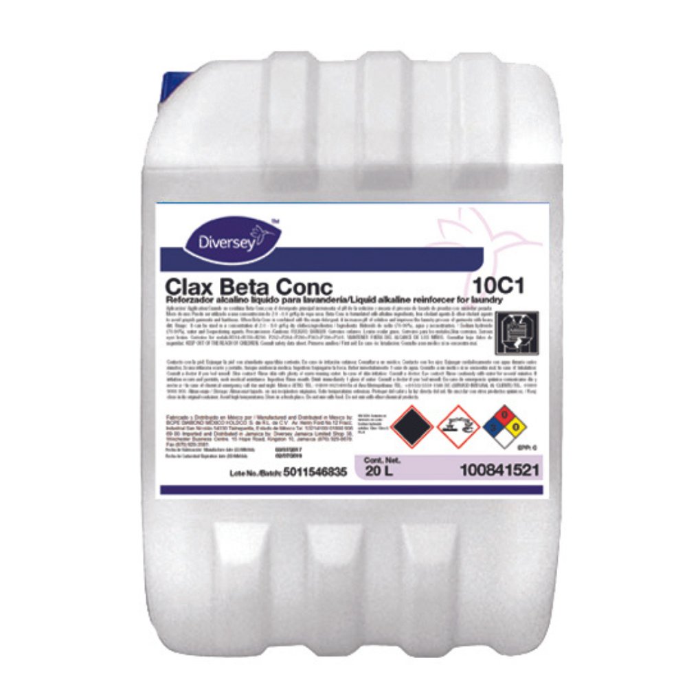 Diversey¬Æ Cuidado de Prendas Clax Beta Conc 10C1 (100841521 - 100841522 - 100877032) - Karlan ¬°Marca la Limpieza!100841521