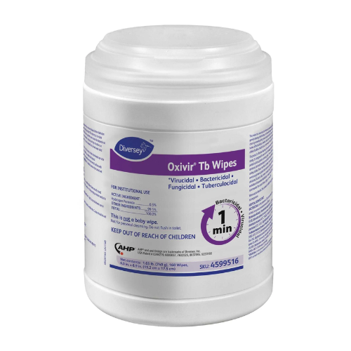 diversey-toallas-desinfectantes-oxivir-tb-bote-160pzs-4599516.jpg: Bote de Toallas Desinfectantes Oxivir TB Diversey de 160 unidades, clave 4599516