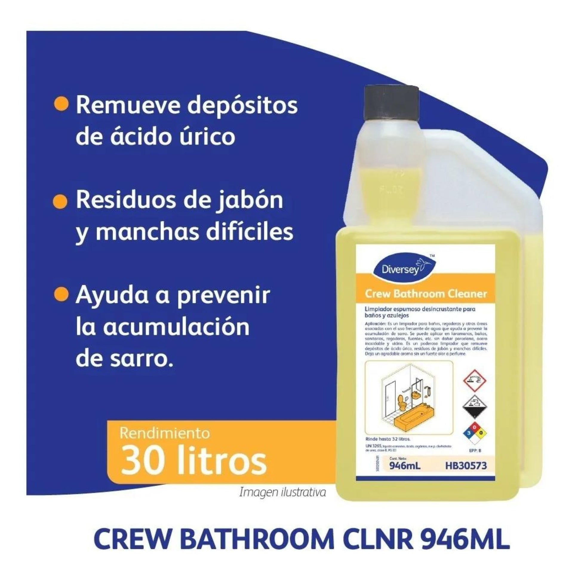 Crew Bathroom Cleaner - eShop Oficial Diversey MéxicoHB30573P