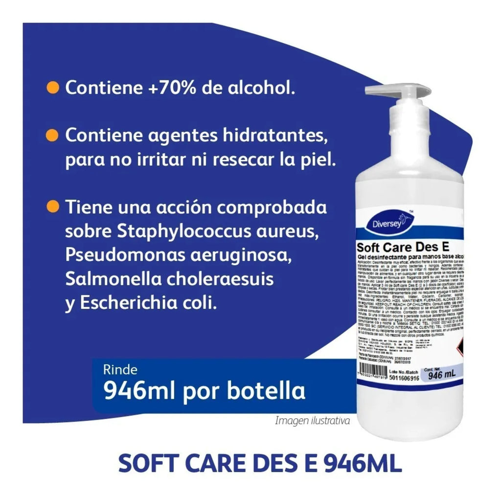 Soft Care Des E Gel Desinfectante - eShop Oficial Diversey M√©xico101101305